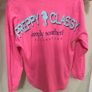Simply Southern Comfy pink top